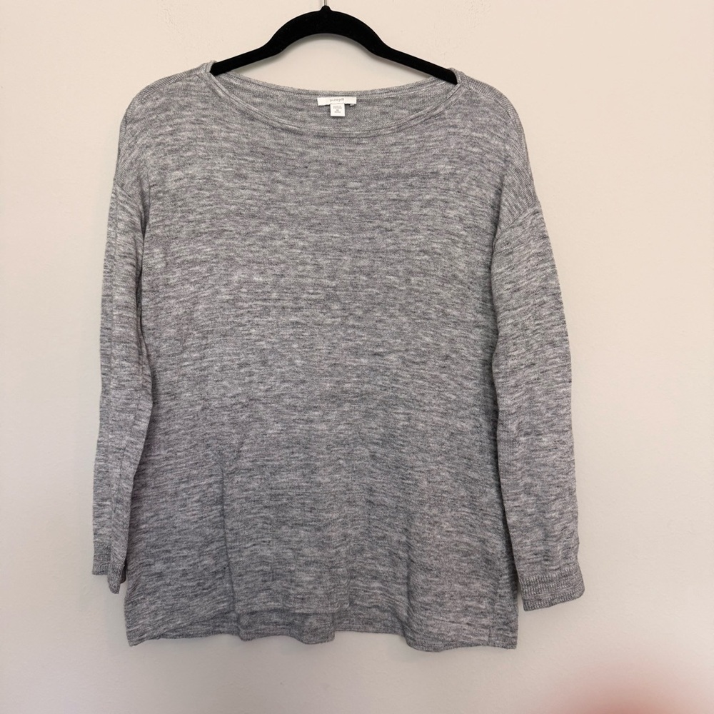 Everyday Lightweight Knit Crewneck Sweater - Gray